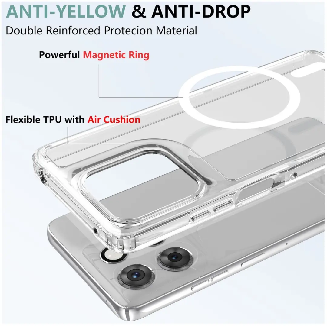 Selected Hoesje Motorola Moto G56 MagSafe Transparant