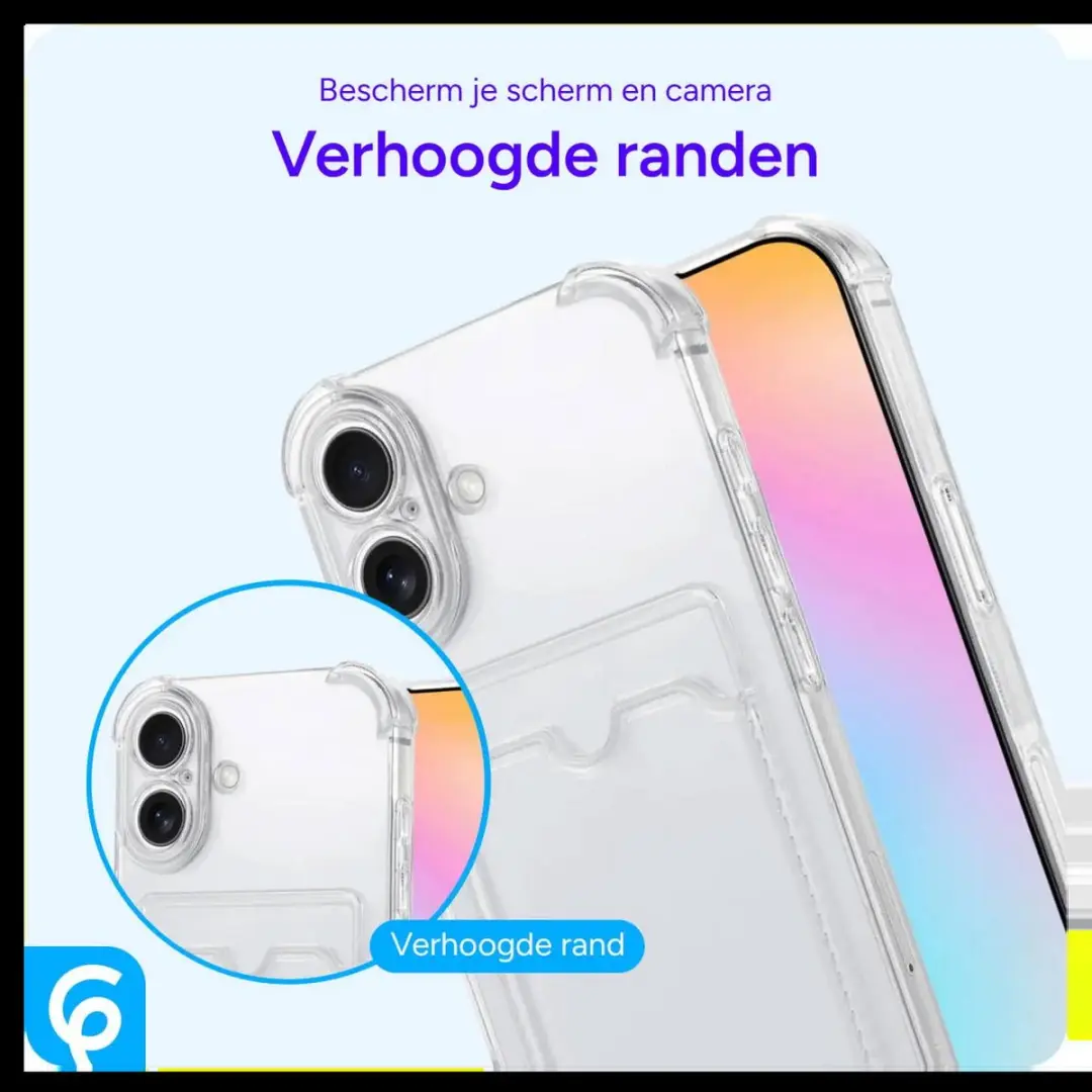 Selected Transparant TPU Hoesje Xiaomi Redmi 12 - Pasjeshouder