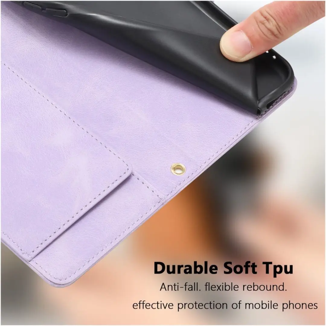 Selected Hoesje Samsung Galaxy A56 Tulpen Book Case - Paars