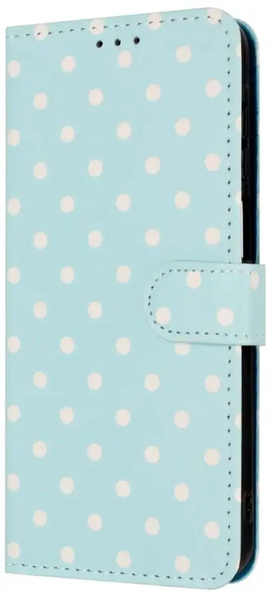 Selected OnePlus Nord 6 Polka Dot Wallet Hoesje - Blauw - afbeelding 6 van 6