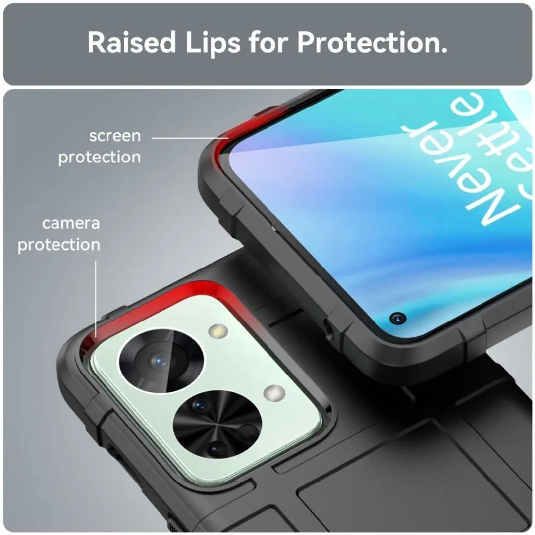 Selected Rugged Shield Hoesje OnePlus Nord 2T - Zwart