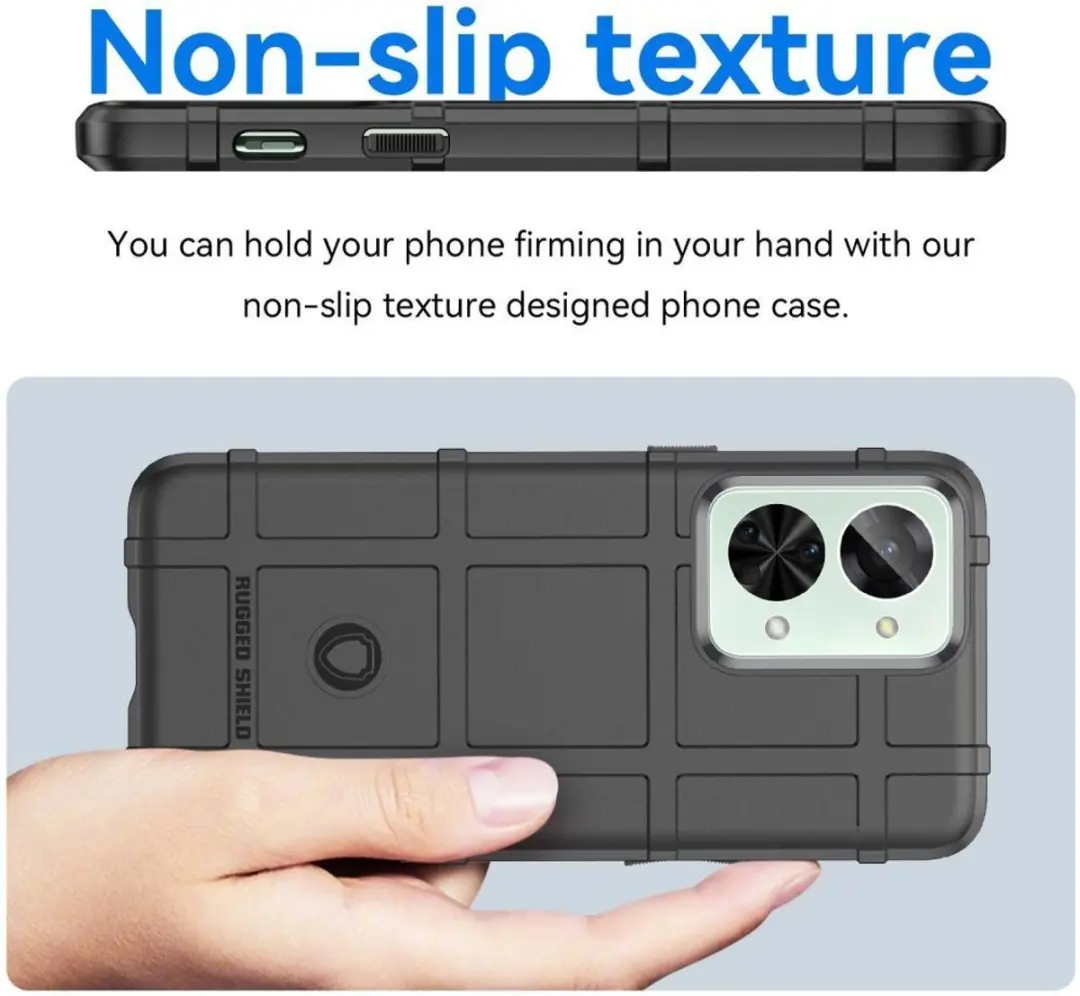 Selected Rugged Shield Hoesje OnePlus Nord 2T - Zwart