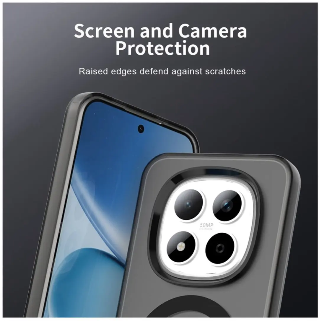 Selected MagSafe Backcover Xiaomi Redmi Note 15 Pro 5G - Zwart & Transparant - afbeelding 6 van 6