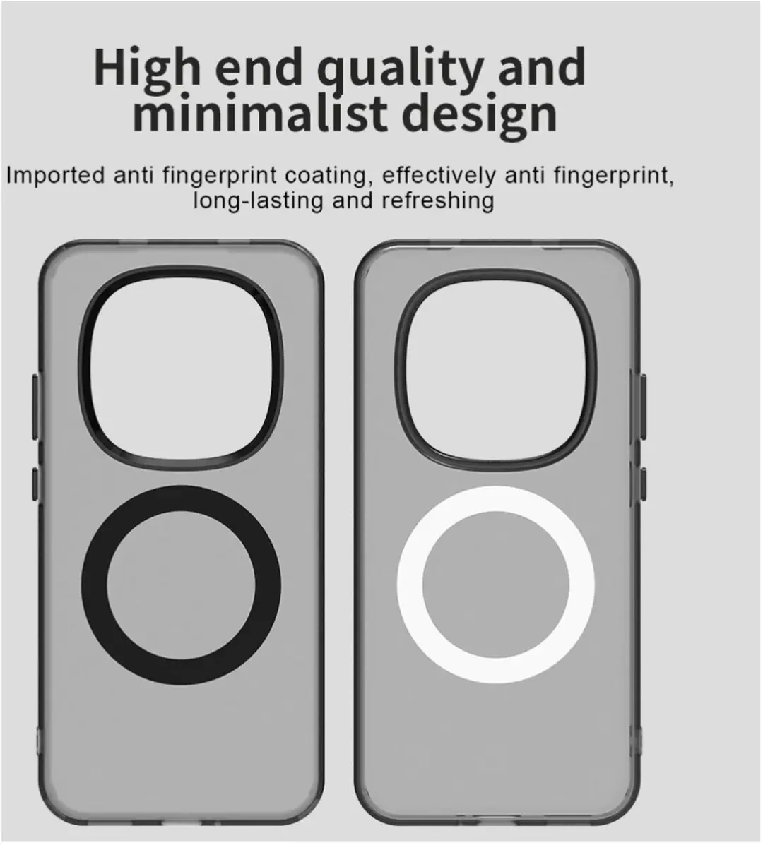 Selected MagSafe Backcover Xiaomi Redmi Note 15 Pro 5G - Zwart & Transparant