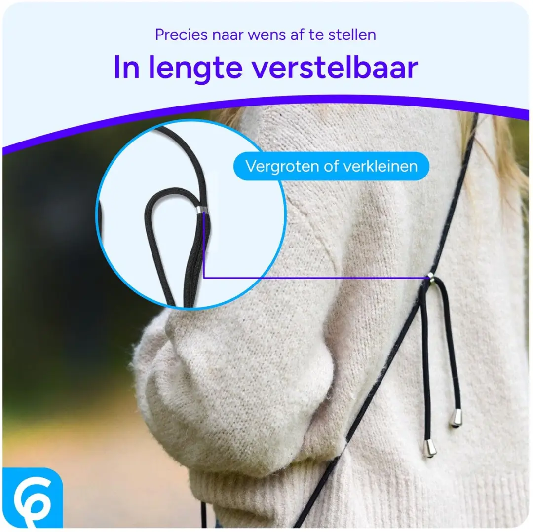 Selected iPhone 16 Plus Hoesje met Koord - MagSafe - Transparant