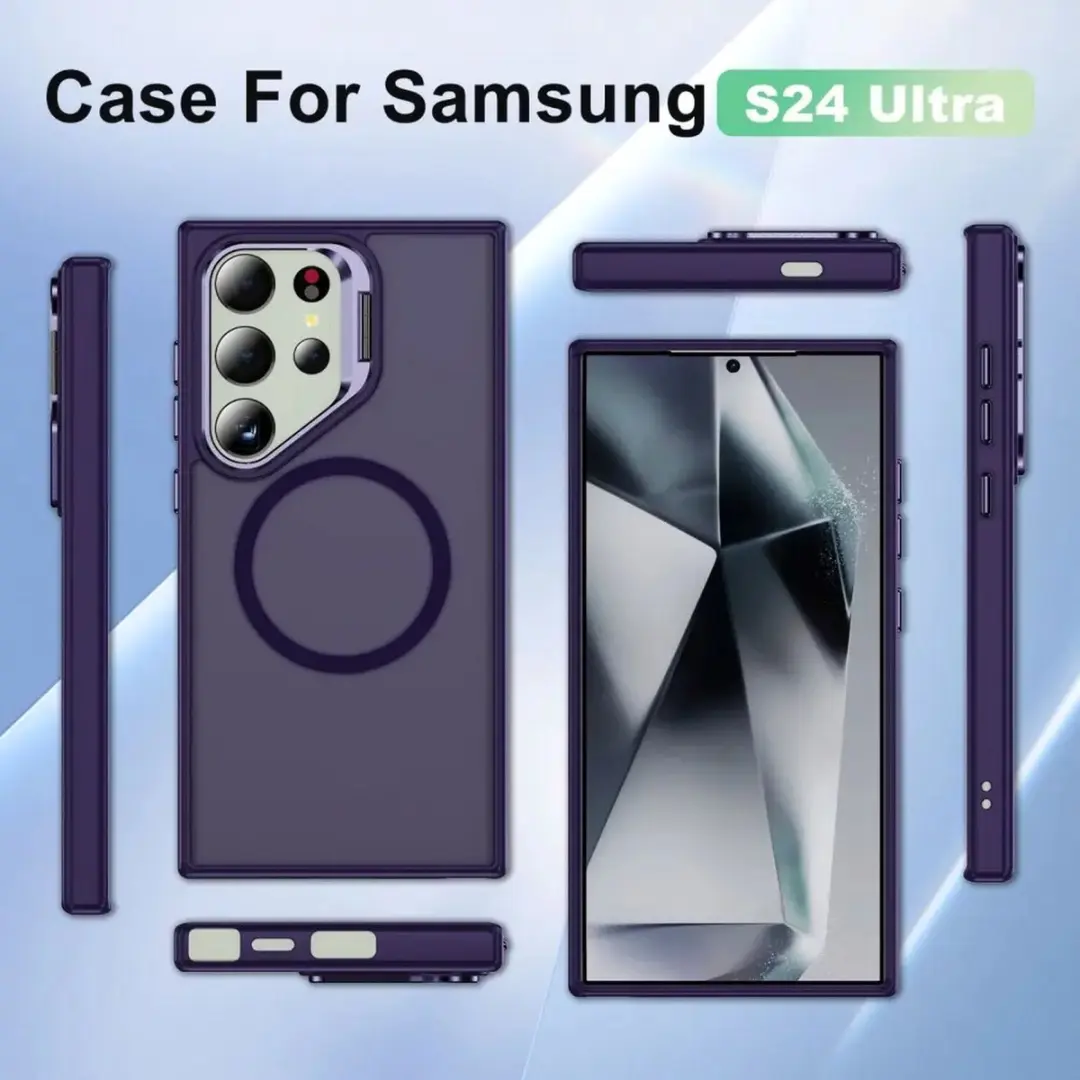 Selected Hoesje Samsung Galaxy S24 Ultra - MagSafe & Qi2 - Paars