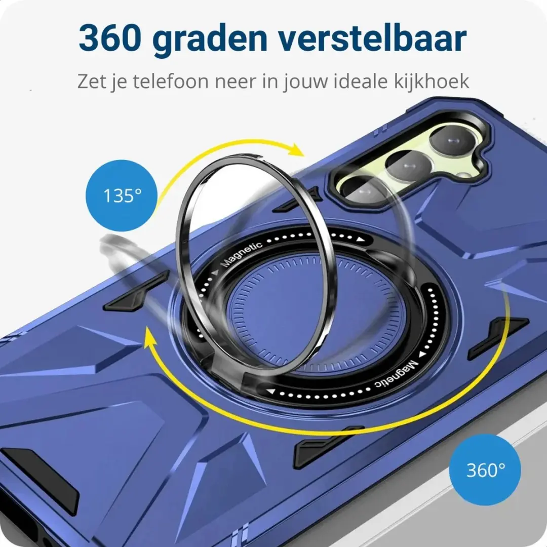 Selected Hoesje Samsung Galaxy A35 Back Cover - MagSafe Blauw