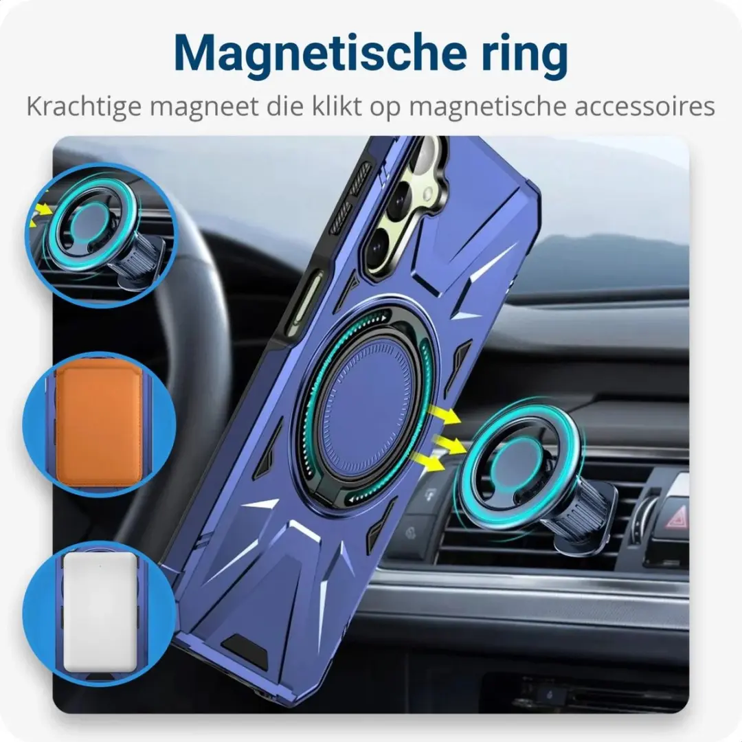 Selected Hoesje Samsung Galaxy A35 Back Cover - MagSafe Blauw