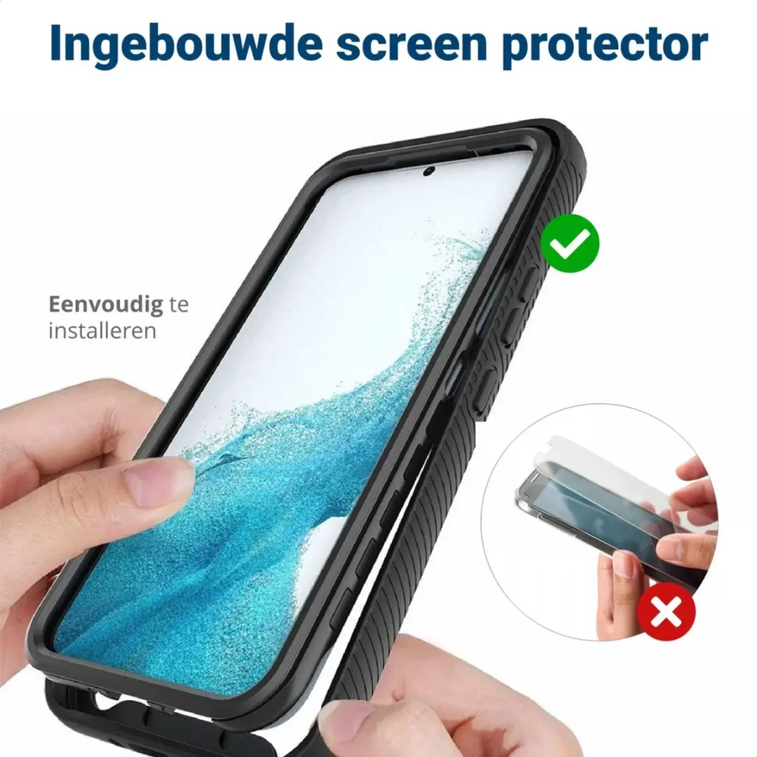 Selected Hoesje Samsung Galaxy A34 - Full Protect Rood