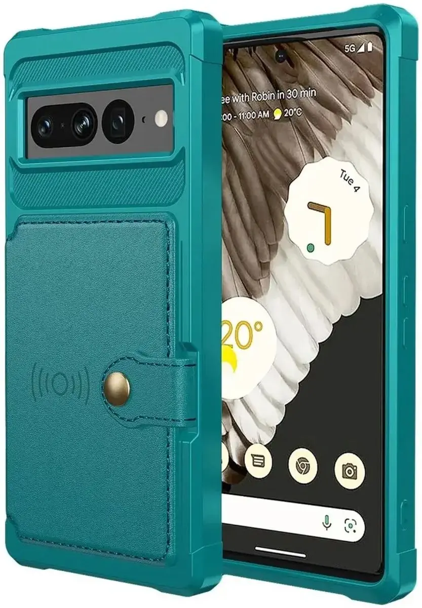 Selected Portemonnee Hoesje Google Pixel 7 Pro - Groen - afbeelding 6 van 6