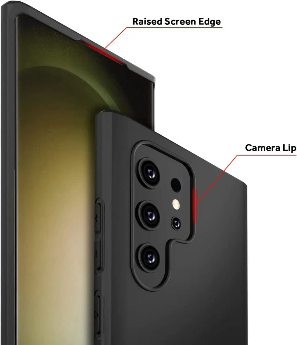 Selected by GSMpunt Samsung Galaxy S23 Ultra TPU Hoesje - Zwart
