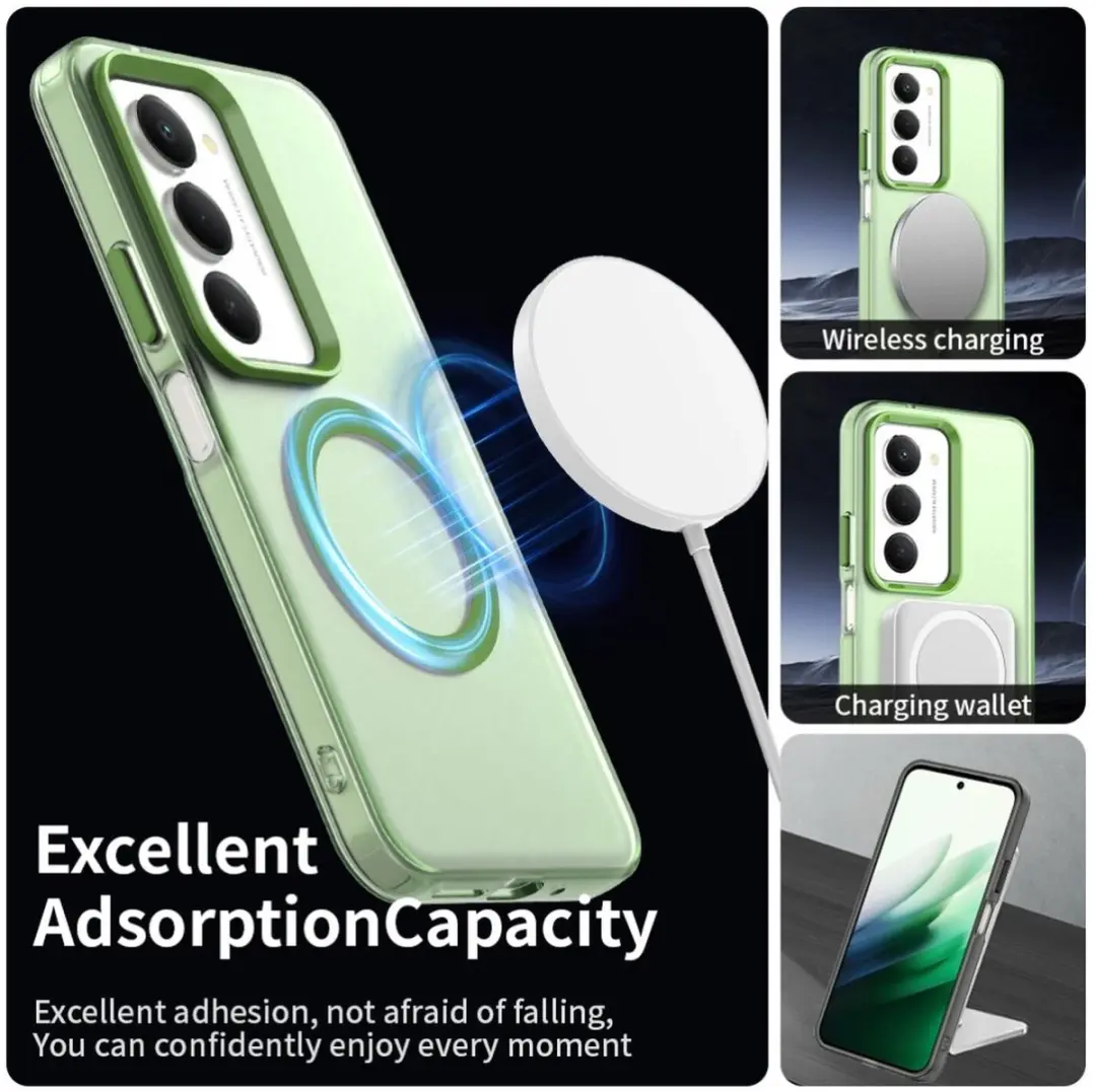 Selected MagSafe Hoesje Xiaomi Redmi Note 15 5G - Groen Transparant - afbeelding 6 van 6