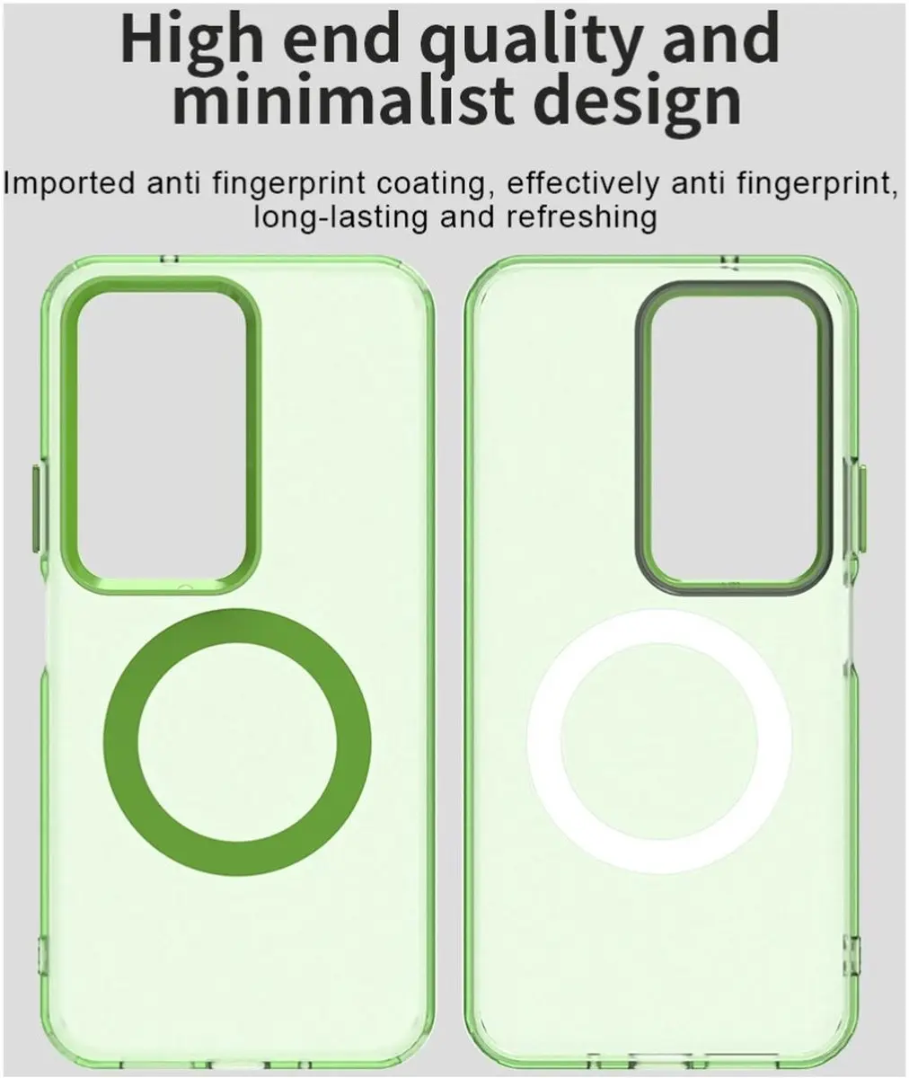 Selected MagSafe Hoesje Xiaomi Redmi Note 15 5G - Groen Transparant