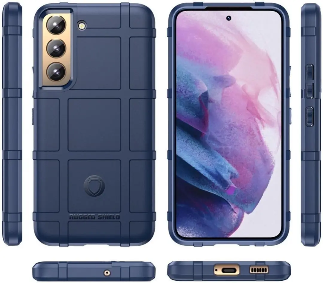 Selected Rugged Shield Hoesje Samsung Galaxy S22+ - Blauw