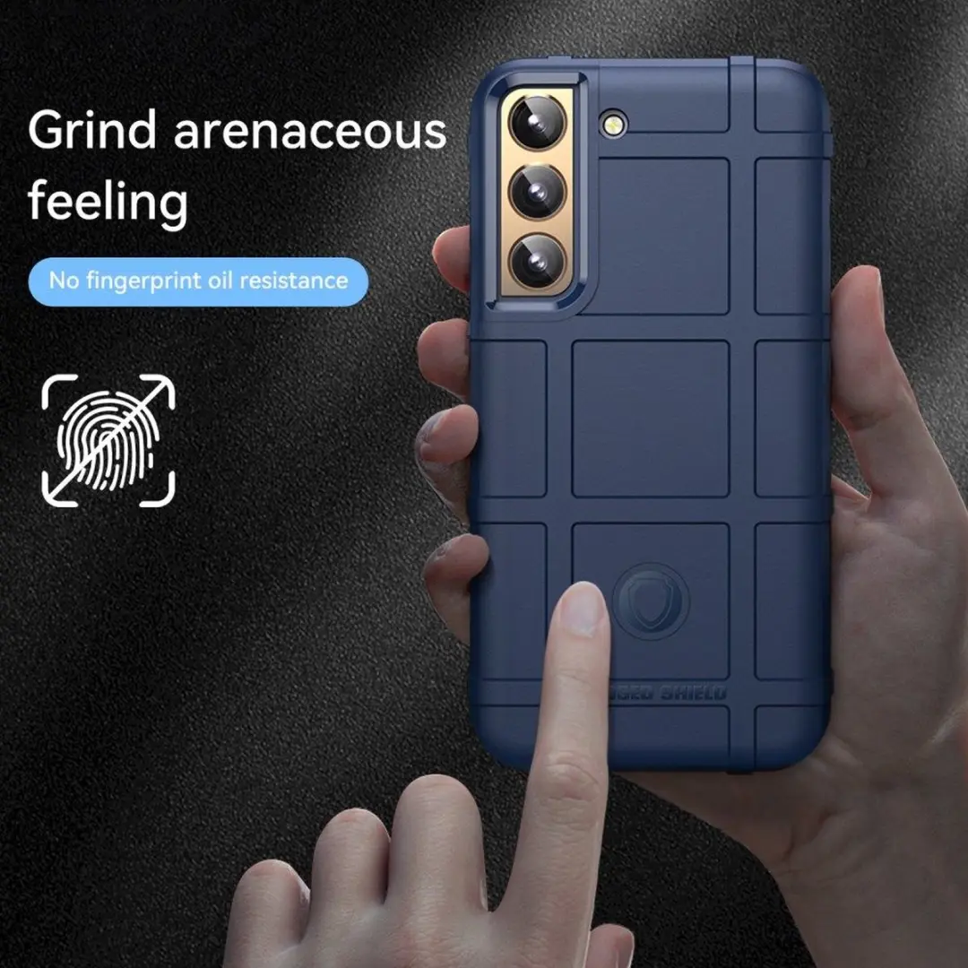 Selected Rugged Shield Hoesje Samsung Galaxy S22+ - Blauw