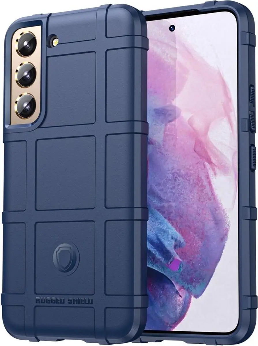 Selected Rugged Shield Hoesje Samsung Galaxy S22+ - Blauw