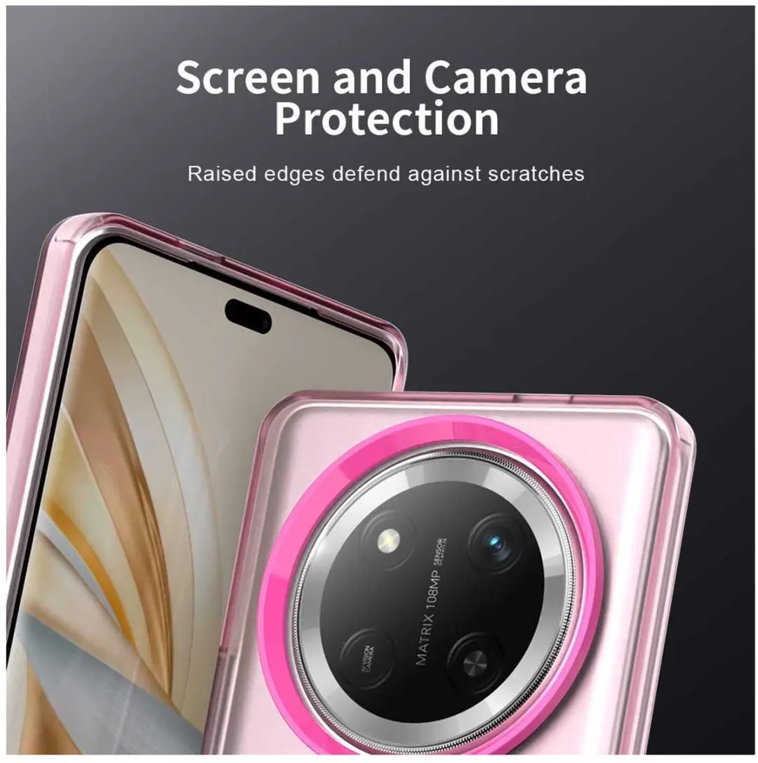 Selected MagSafe Backcover Honor Magic7 Lite - Roze & Transparant