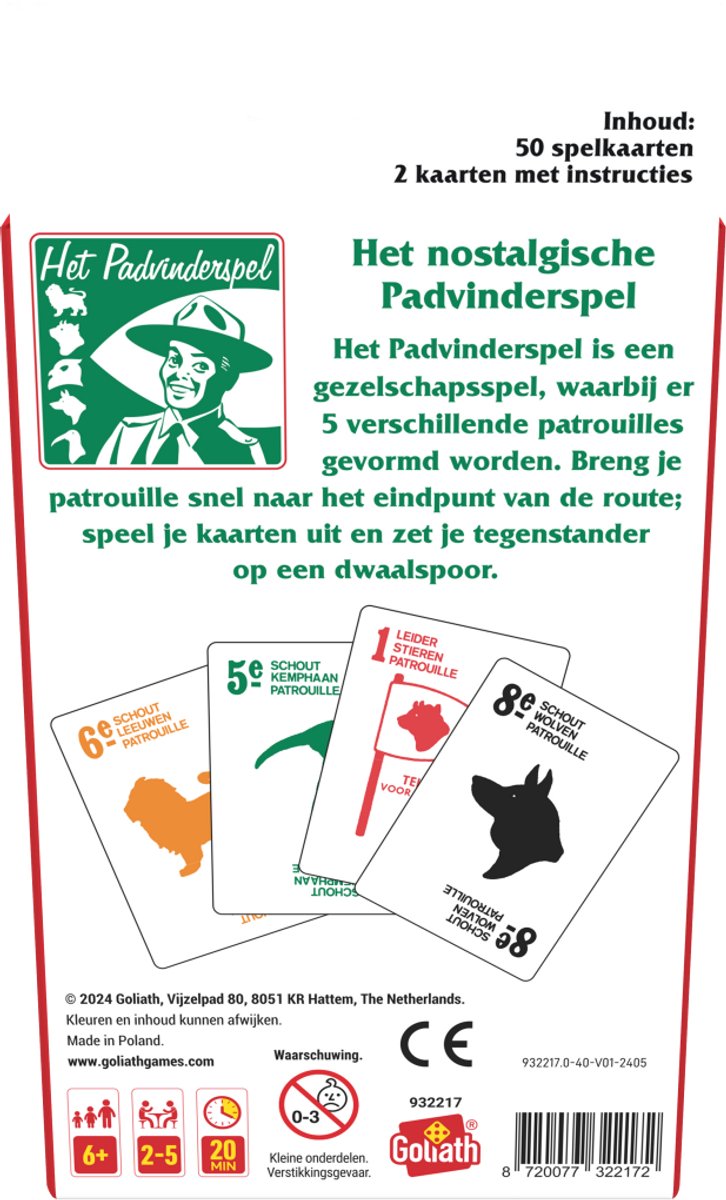 Goliath Padvinder - Kaartspel - Klassiek spel