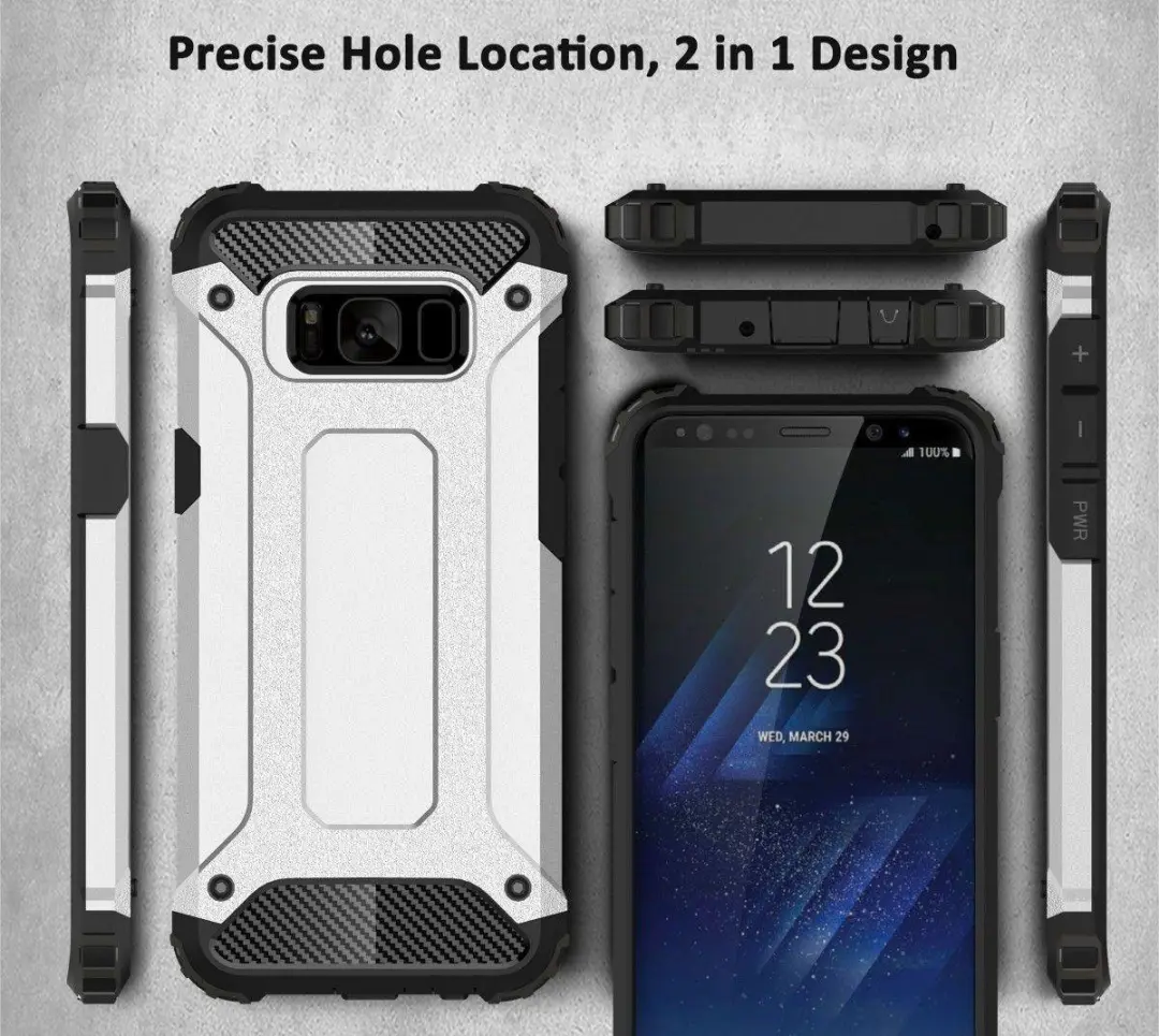 Selected Hoesje Samsung Galaxy S8 Hybride Schokbestendig - Zwart - afbeelding 6 van 6