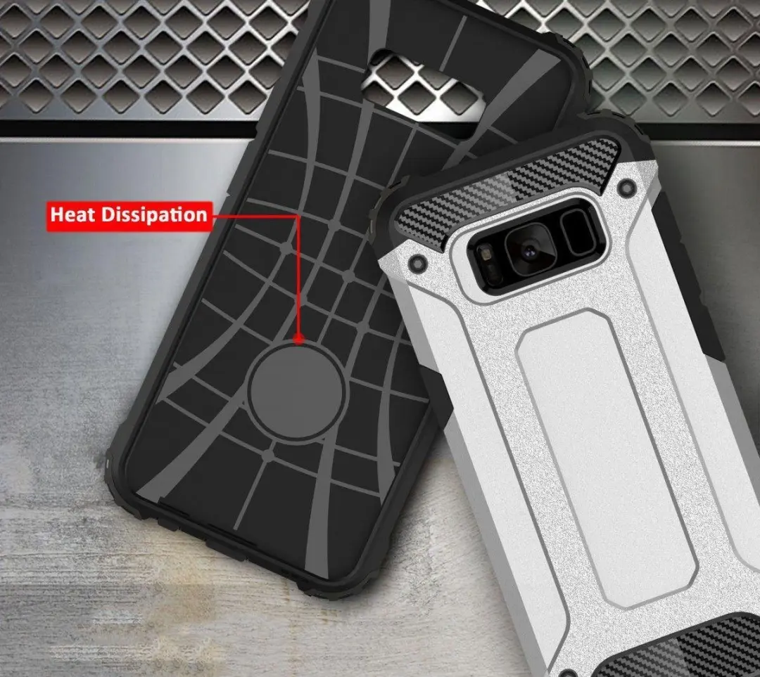 Selected Hoesje Samsung Galaxy S8 Hybride Schokbestendig - Zwart