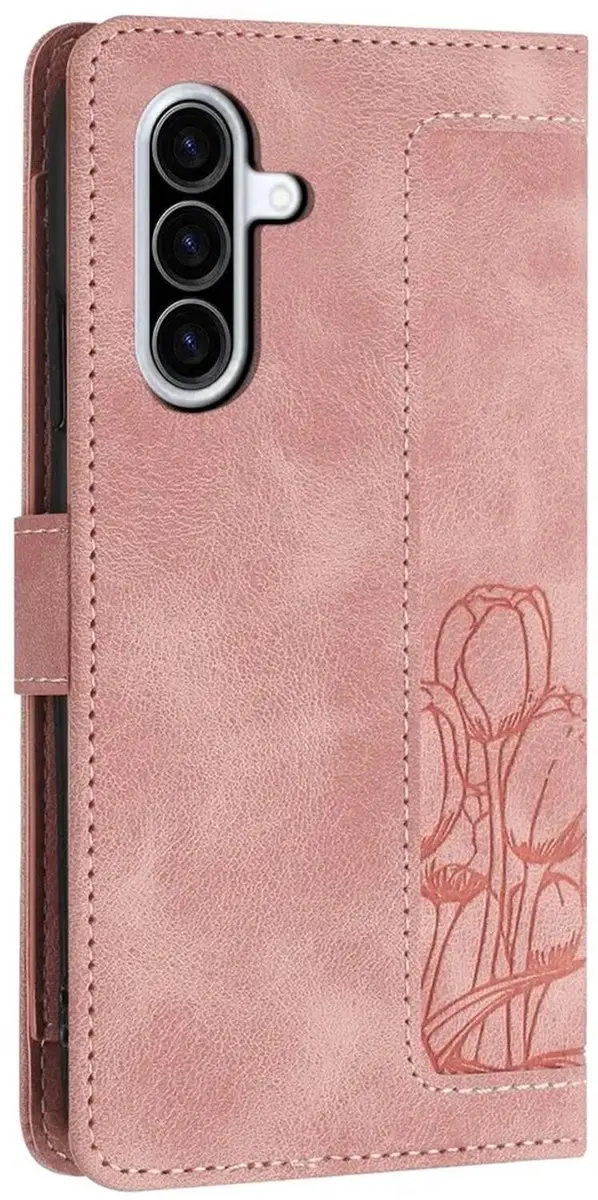 Samsung Galaxy A37 Hoesje Roze - Portemonnee 3 Pasjes