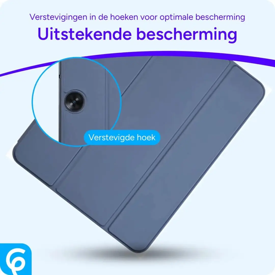 Selected by GSMpunt Tablethoes Tri-Fold Kunstleer - 11.6" - Blauw