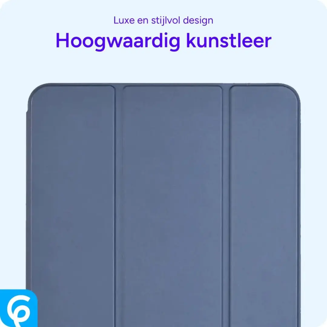 Selected by GSMpunt Tablethoes Tri-Fold Kunstleer - 11.6" - Blauw