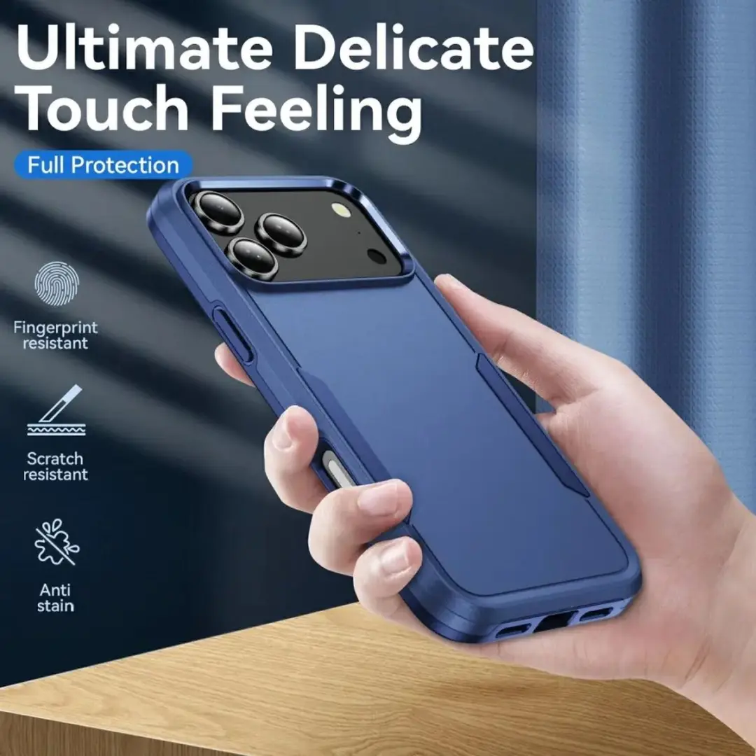 Selected Back Cover iPhone 17 Pro Rugged Hoesje - Blauw