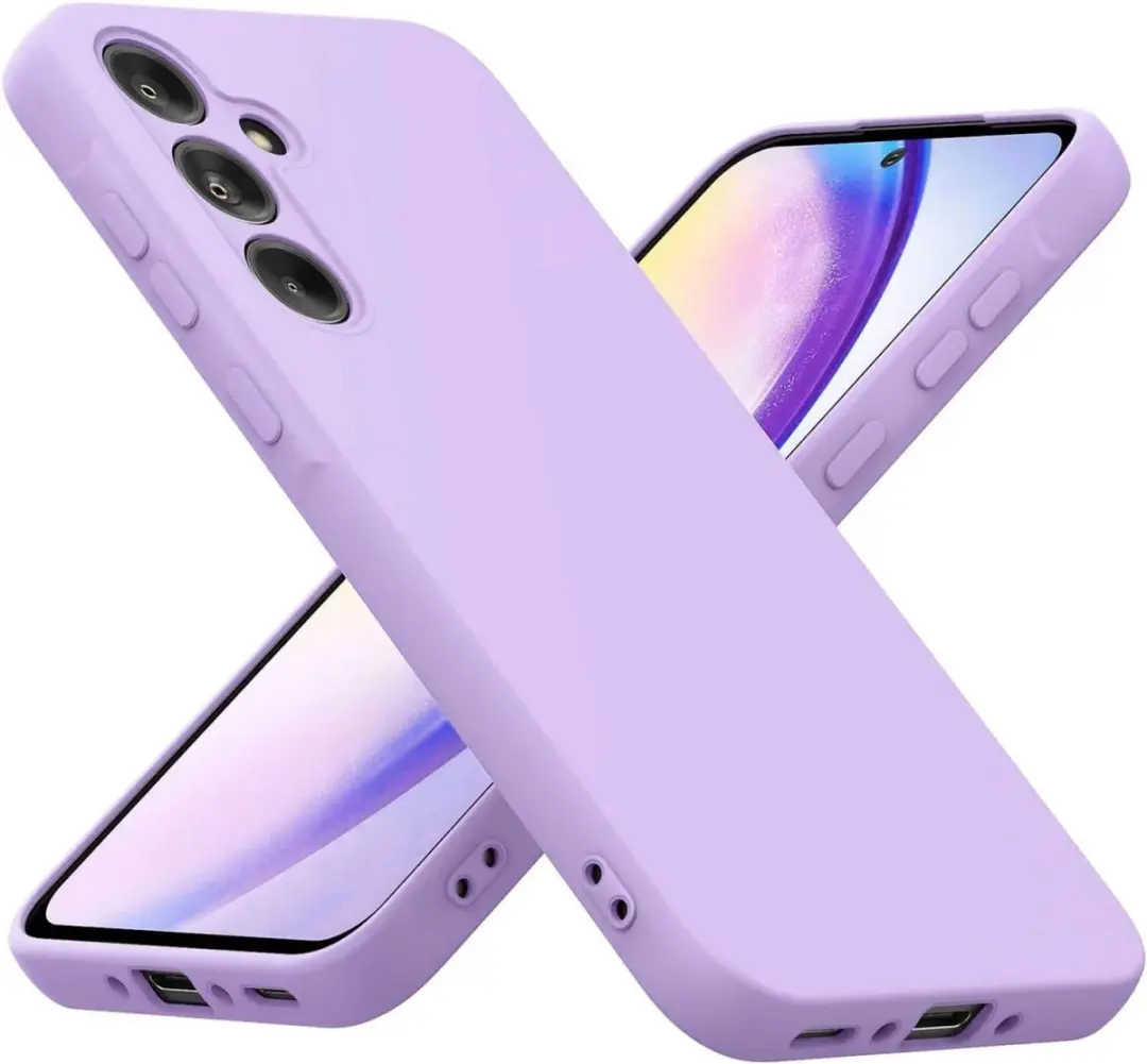 Selected Hoesje Samsung Galaxy A55 - Dun Flexibel TPU Paars