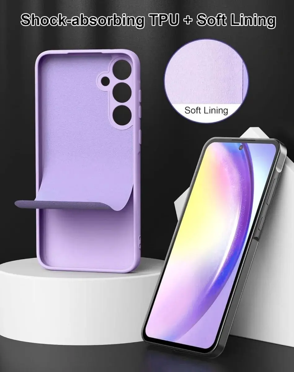 Selected Hoesje Samsung Galaxy A55 - Dun Flexibel TPU Paars - afbeelding 6 van 6