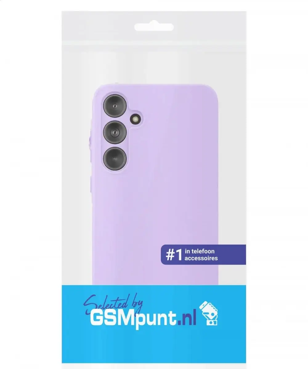 Selected Hoesje Samsung Galaxy A55 - Dun Flexibel TPU Paars