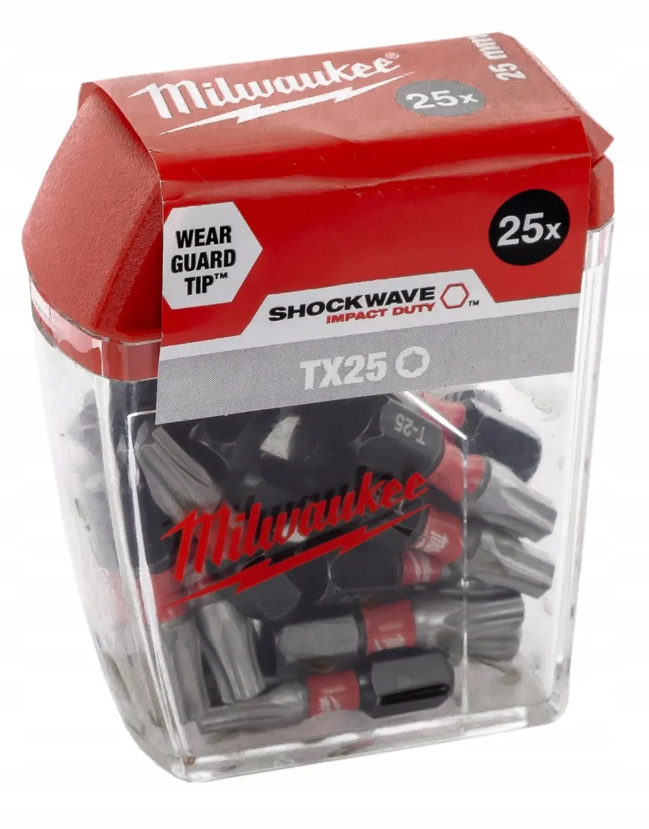Milwaukee Shockwave Gen II TX25 Opzetbits - 25 Stuks - afbeelding 3 van 6