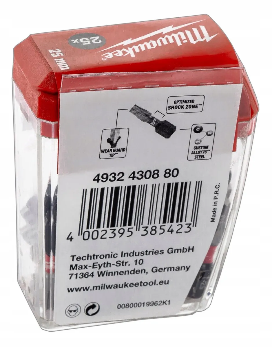 Milwaukee Shockwave Gen II TX25 Opzetbits - 25 Stuks - afbeelding 2 van 6