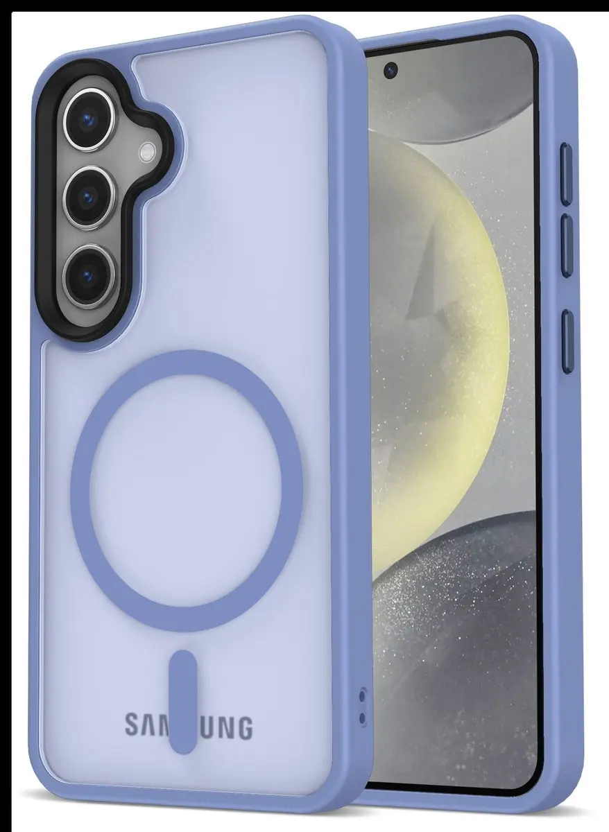 Selected Hoesje Samsung Galaxy S25 MagSafe Blauw