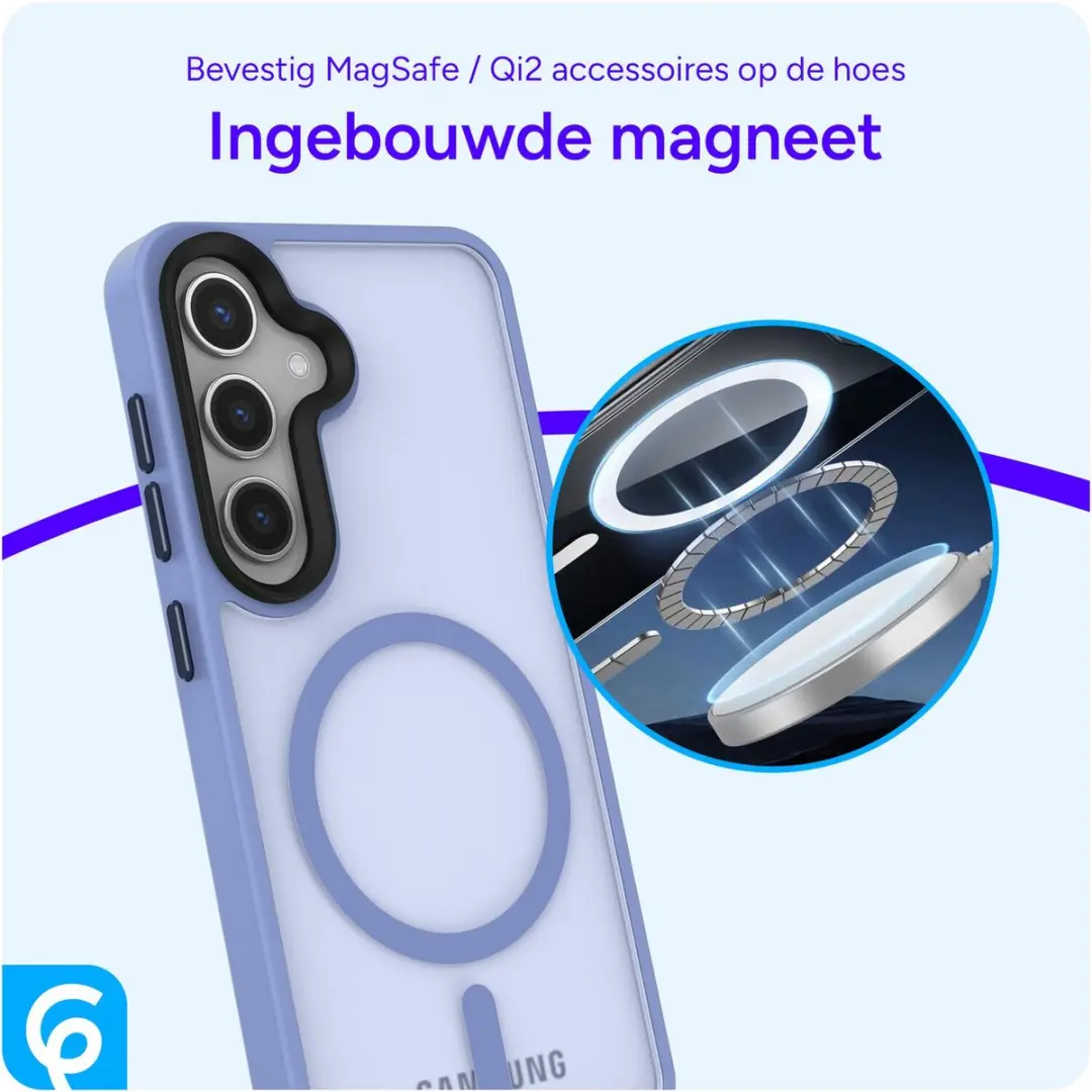 Selected Hoesje Samsung Galaxy S25 MagSafe Blauw