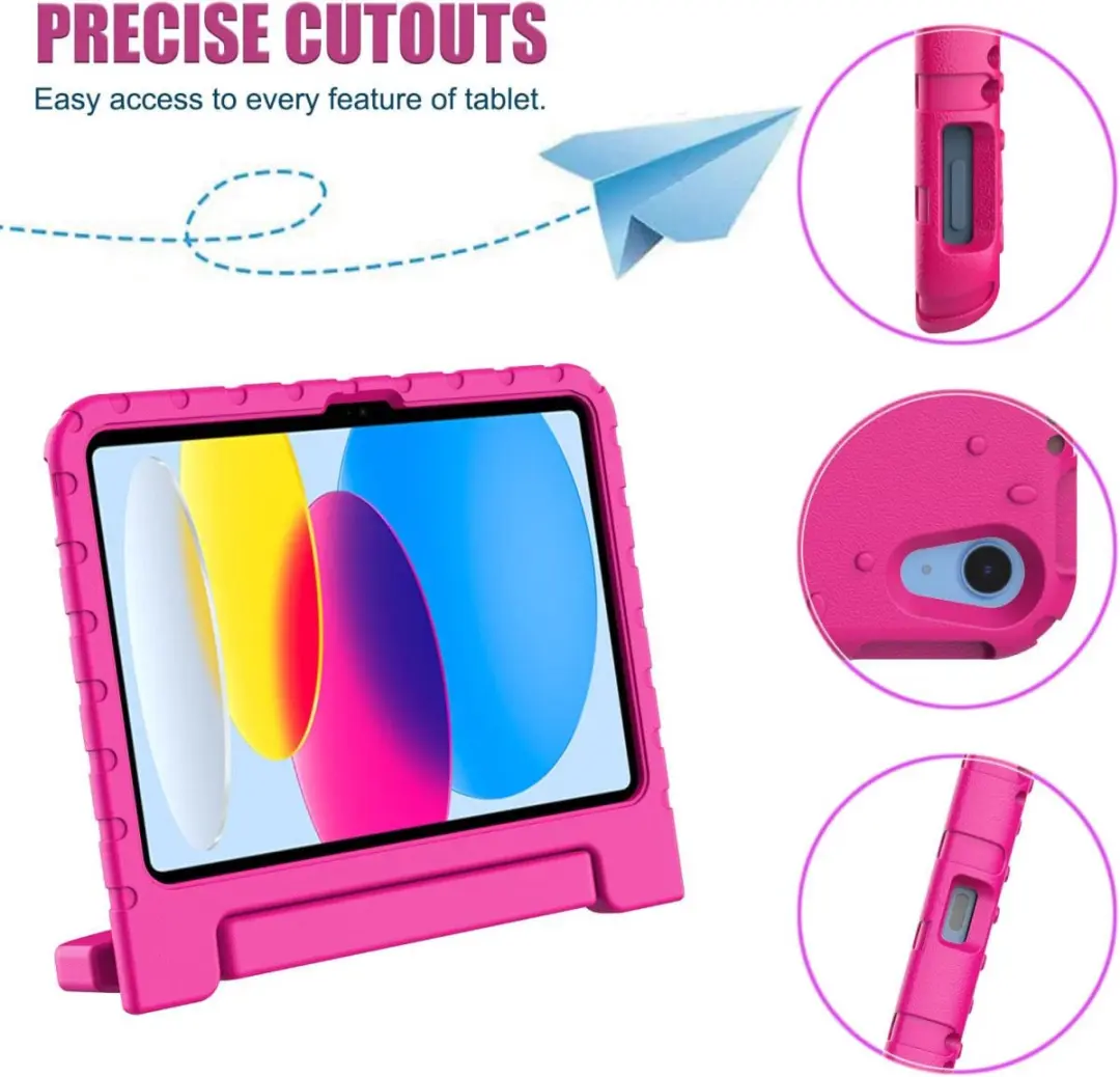 Selected Kinder Tablethoes Roze - Apple iPad 10/11 (2022/2025) - Shockproof