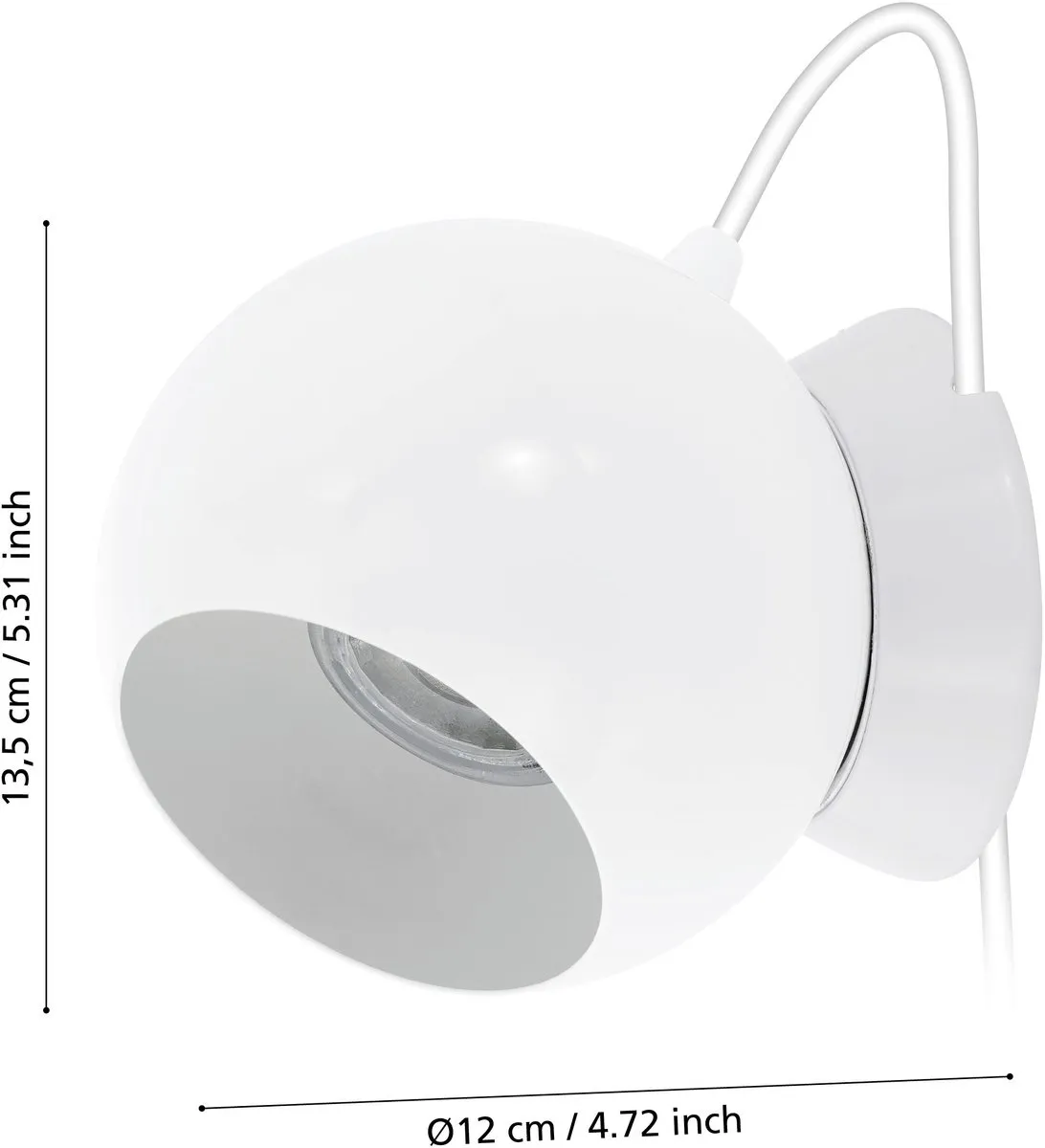 Eglo Petto 1 Tafellamp - Wit - afbeelding 6 van 6