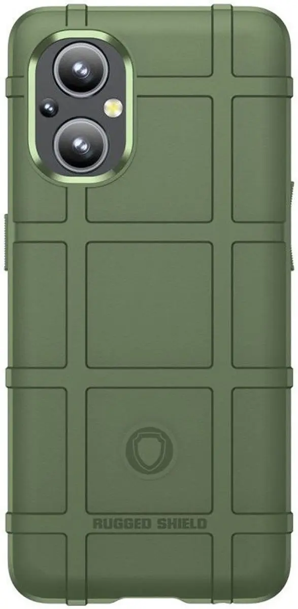 OnePlus Reno 8 Lite Rugged Shield Hoesje - Groen