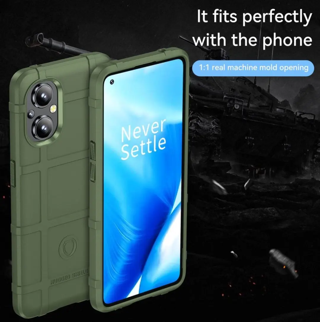 OnePlus Reno 8 Lite Rugged Shield Hoesje - Groen