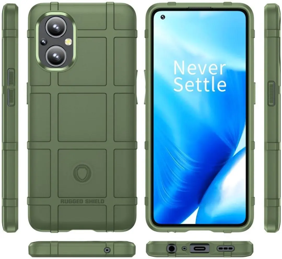 OnePlus Reno 8 Lite Rugged Shield Hoesje - Groen