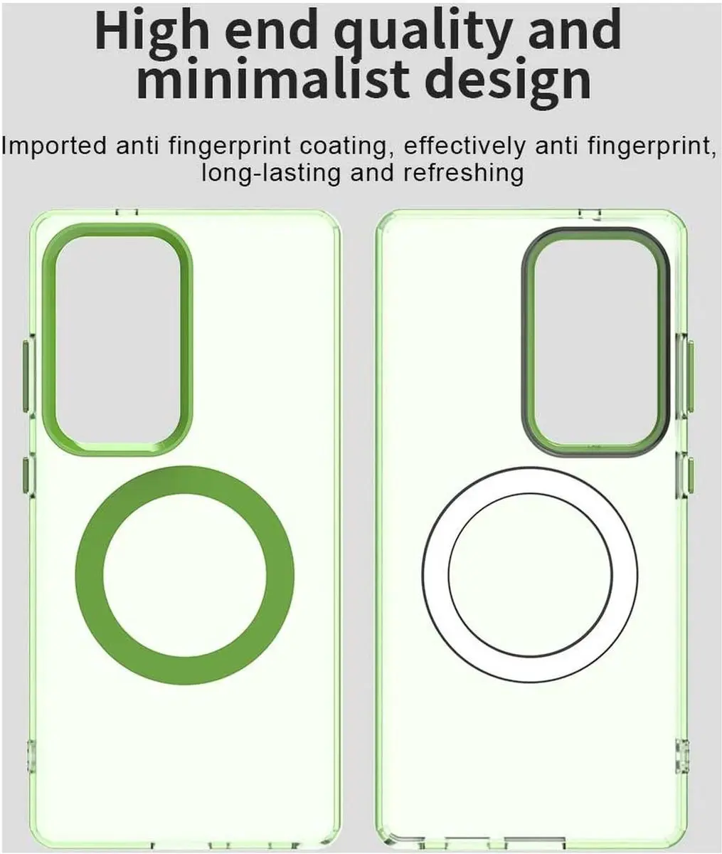 Selected MagSafe Backcover Hoesje Samsung Galaxy S25 Ultra - Groen