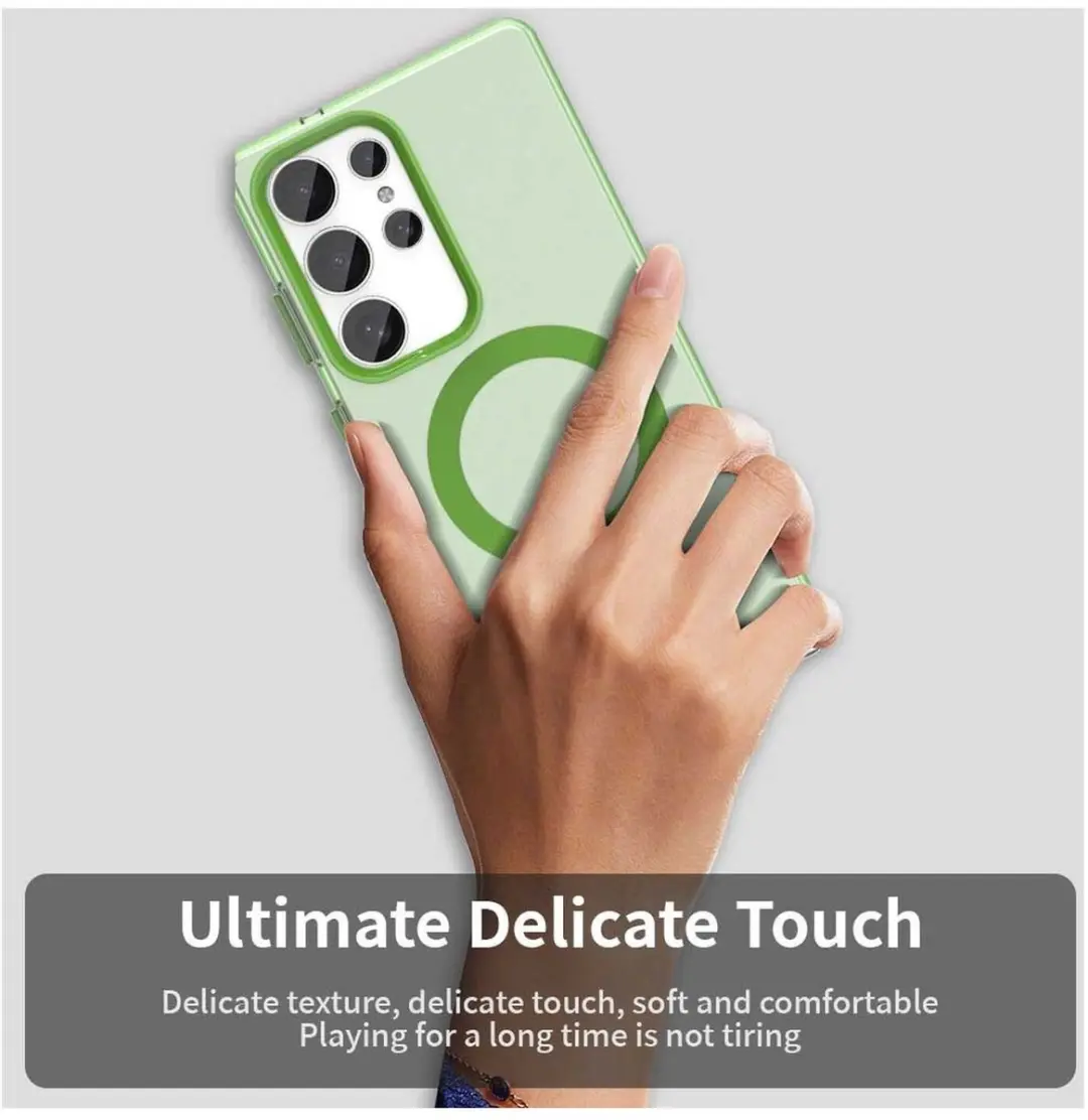 Selected MagSafe Backcover Hoesje Samsung Galaxy S25 Ultra - Groen - afbeelding 6 van 6