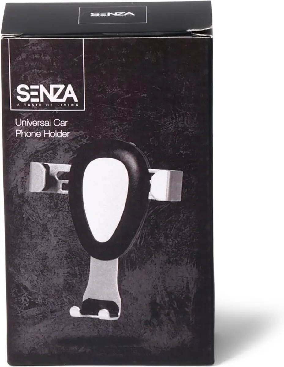 Senza Auto Telefoonhouder Universeel - Zwart/Zilver
