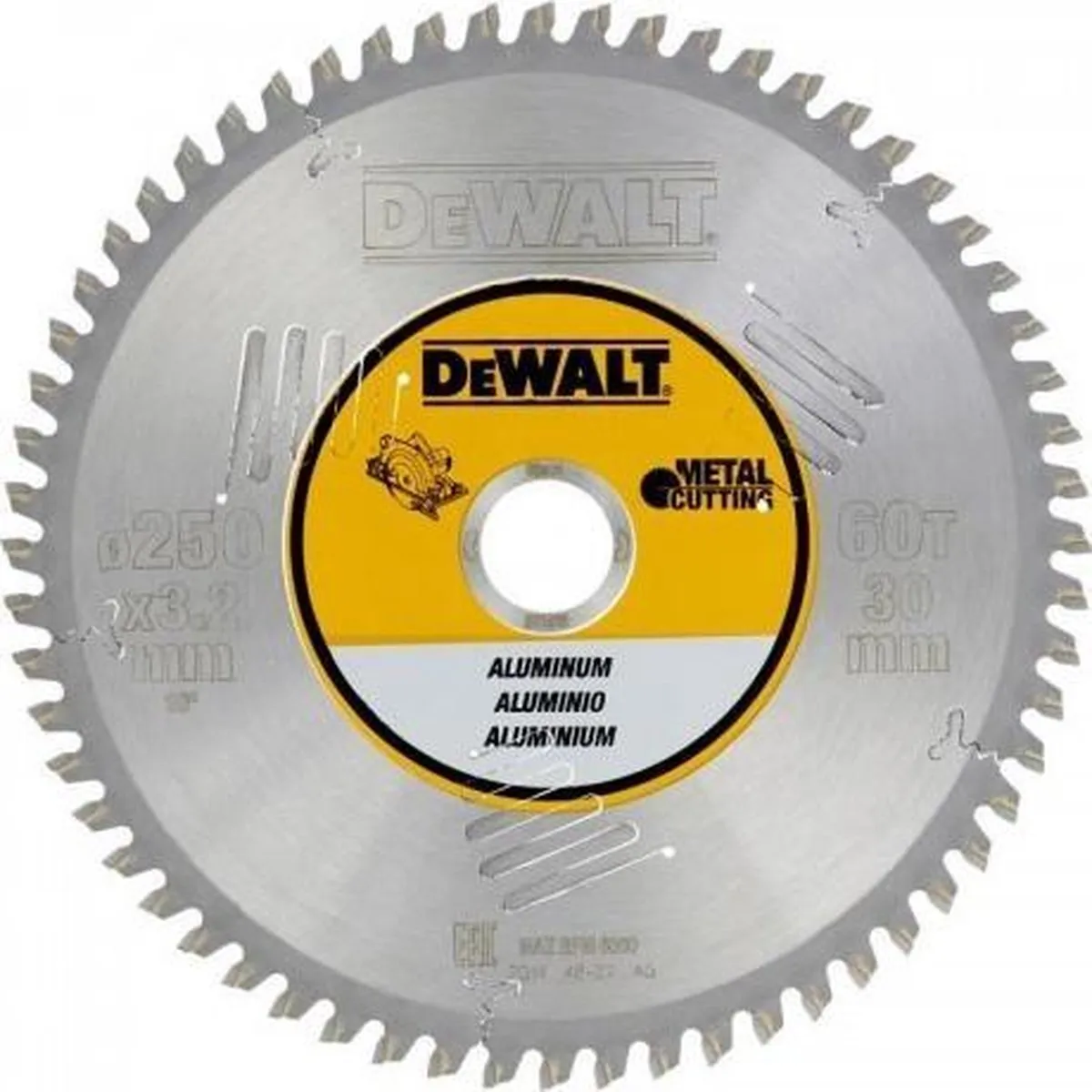 DeWalt DT1914-QZ Cirkelzaagblad Aluminium 216mm 48T