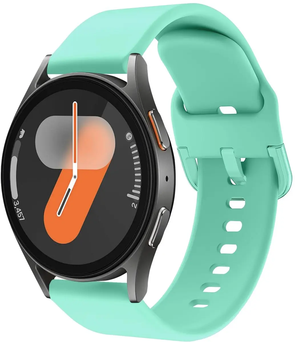Selected SBG Universeel 22mm Horlogeband Siliconen Mintgroen