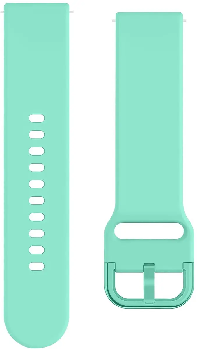 Selected SBG Universeel 22mm Horlogeband Siliconen Mintgroen
