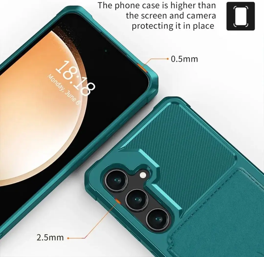 Selected Portemonnee Hoesje Samsung Galaxy A35 - Groen - 4 Pasjes