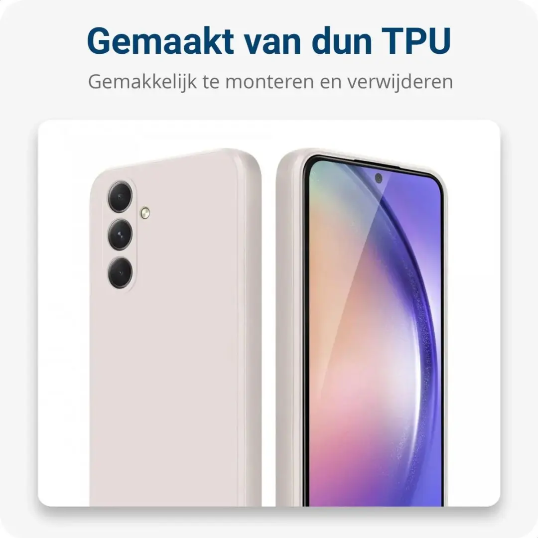 Selected Hoesje Samsung Galaxy A54 - Dun TPU Beige