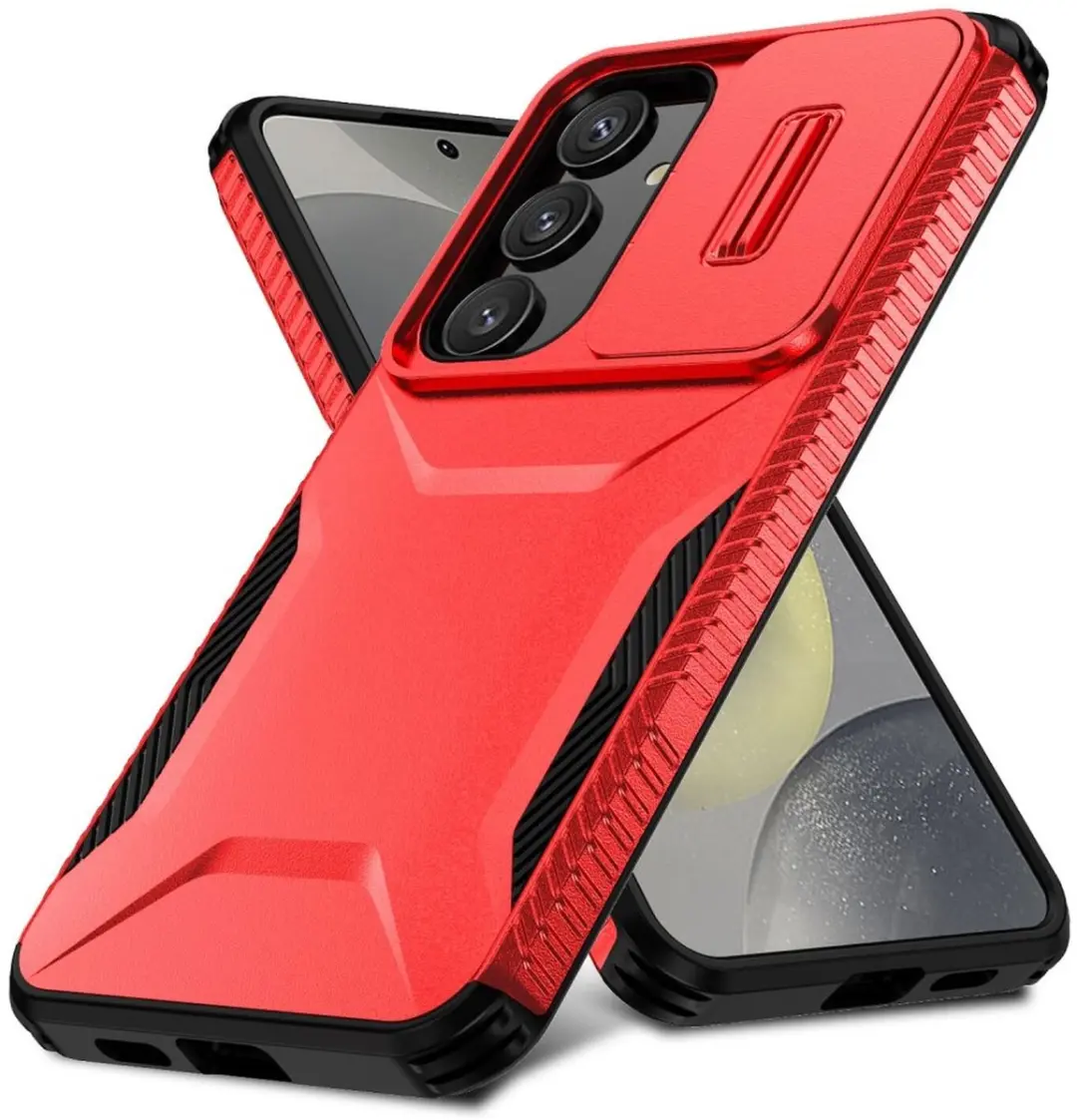 Selected Hoesje Samsung Galaxy S25/S24 Camera Slider Rood - afbeelding 6 van 6