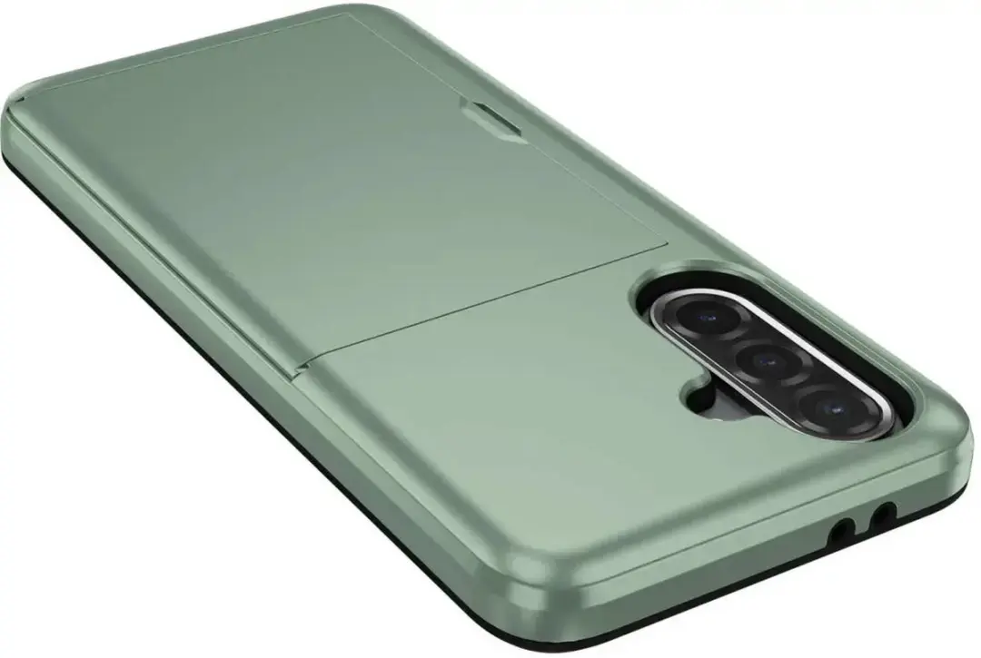 Selected Hoesje Samsung Galaxy A56 Kaarthouder Groen - 2 Pasjes